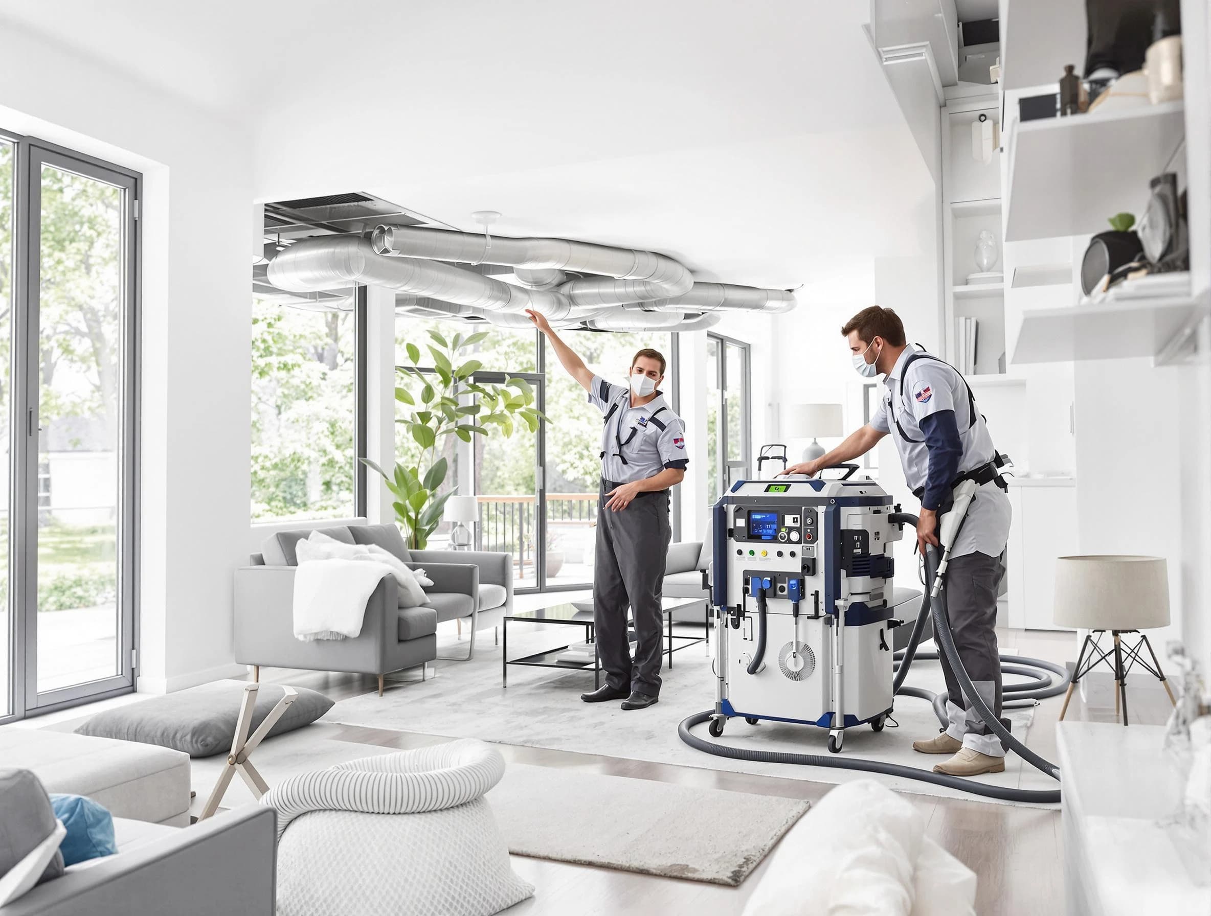 Bellwood Air Duct Cleaning professional conducting pure air duct cleaning with state-of-the-art equipment in Bellwood