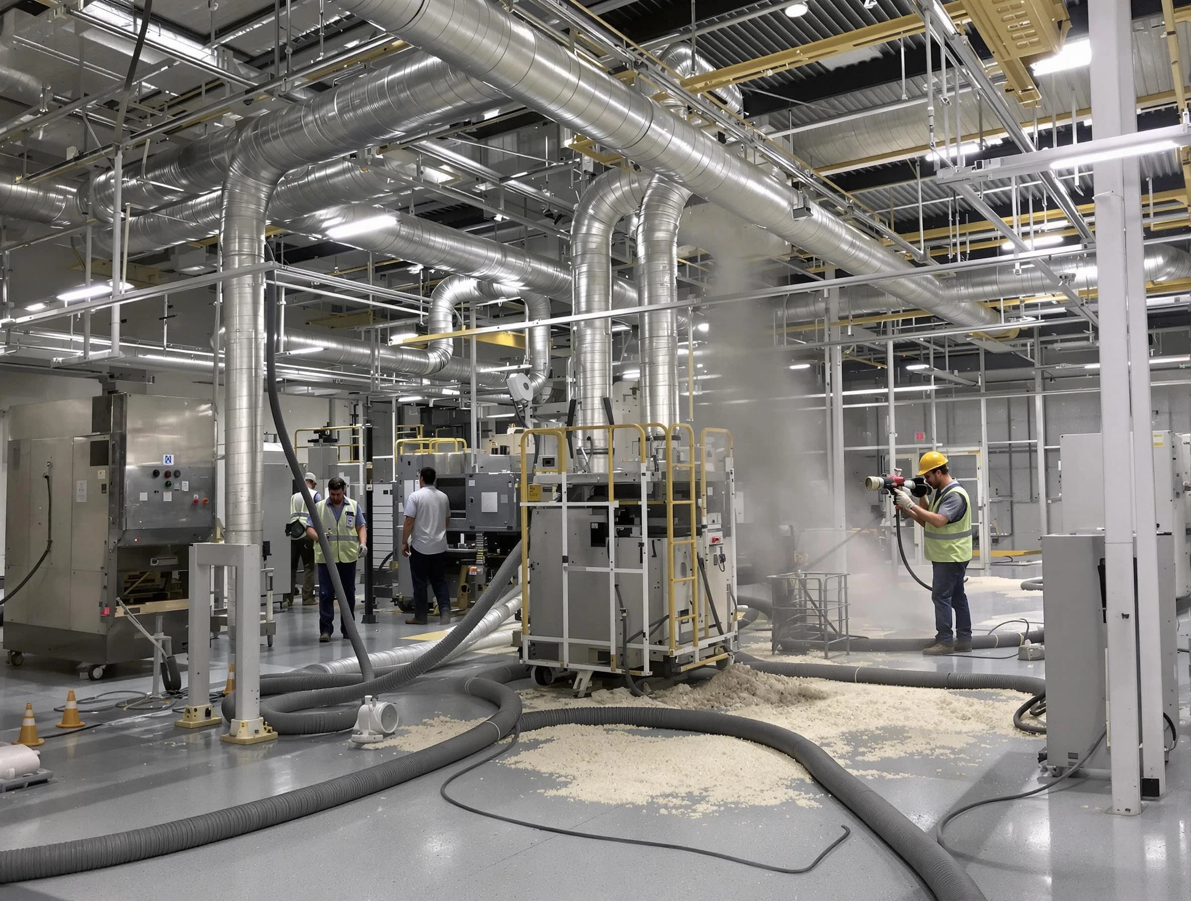 Heavy-duty industrial duct cleaning by Bellwood Air Duct Cleaning in Bellwood