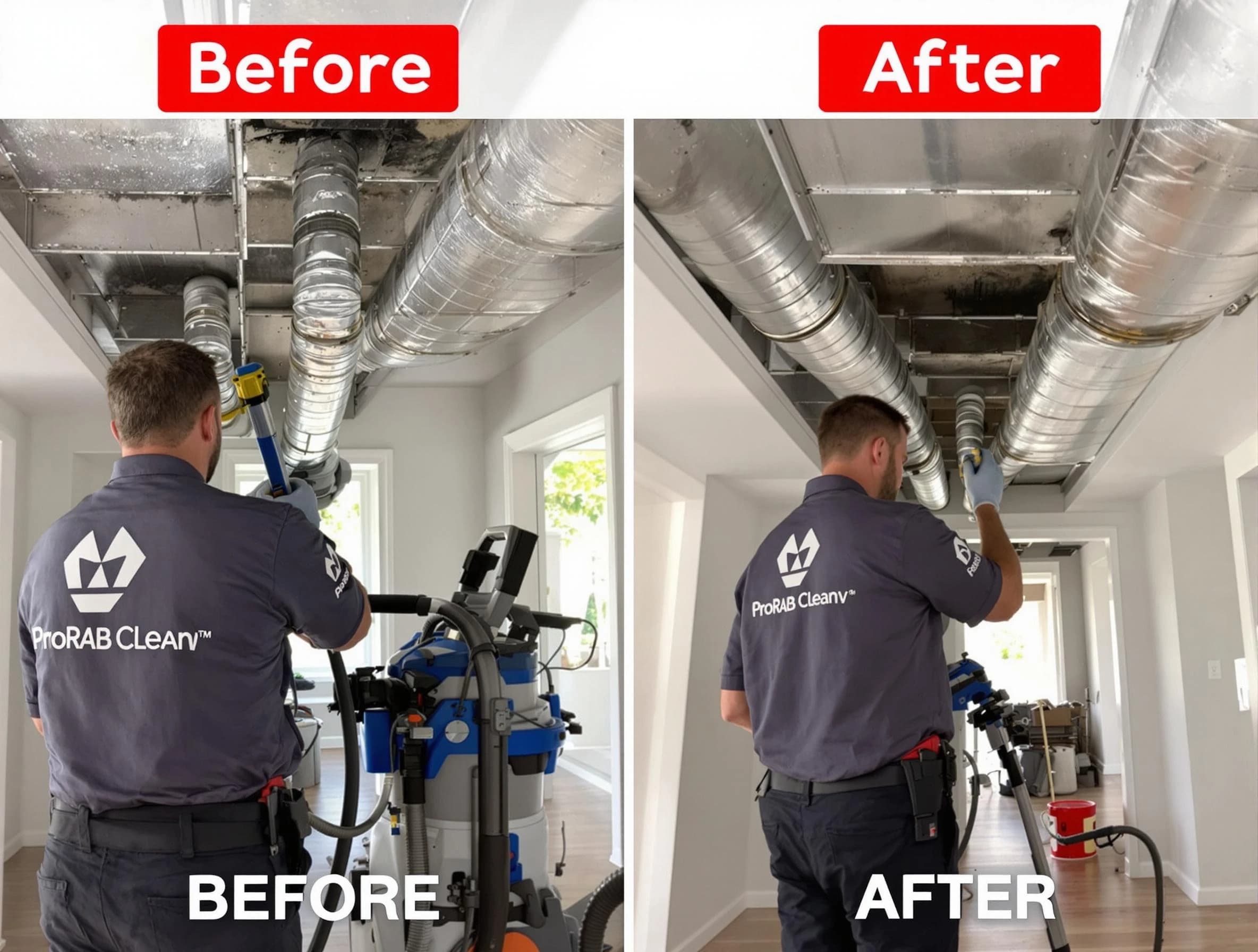 Bellwood Air Duct Cleaning expert performing thorough residential duct cleaning in a Bellwood home