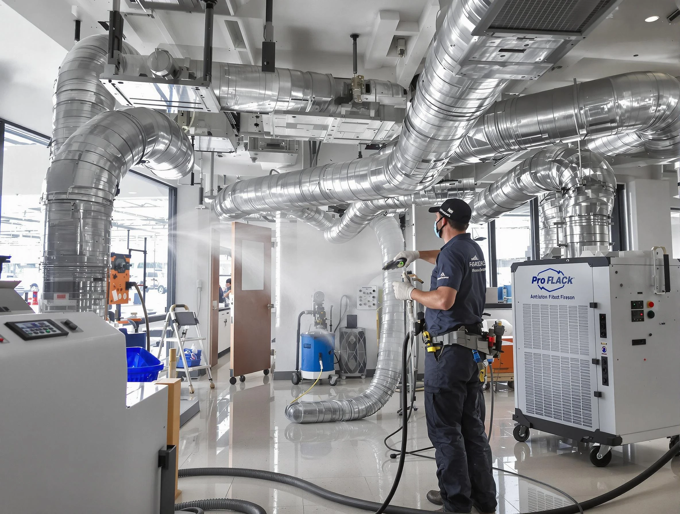 Negative Pressure Air Duct Cleaning in Bellwood