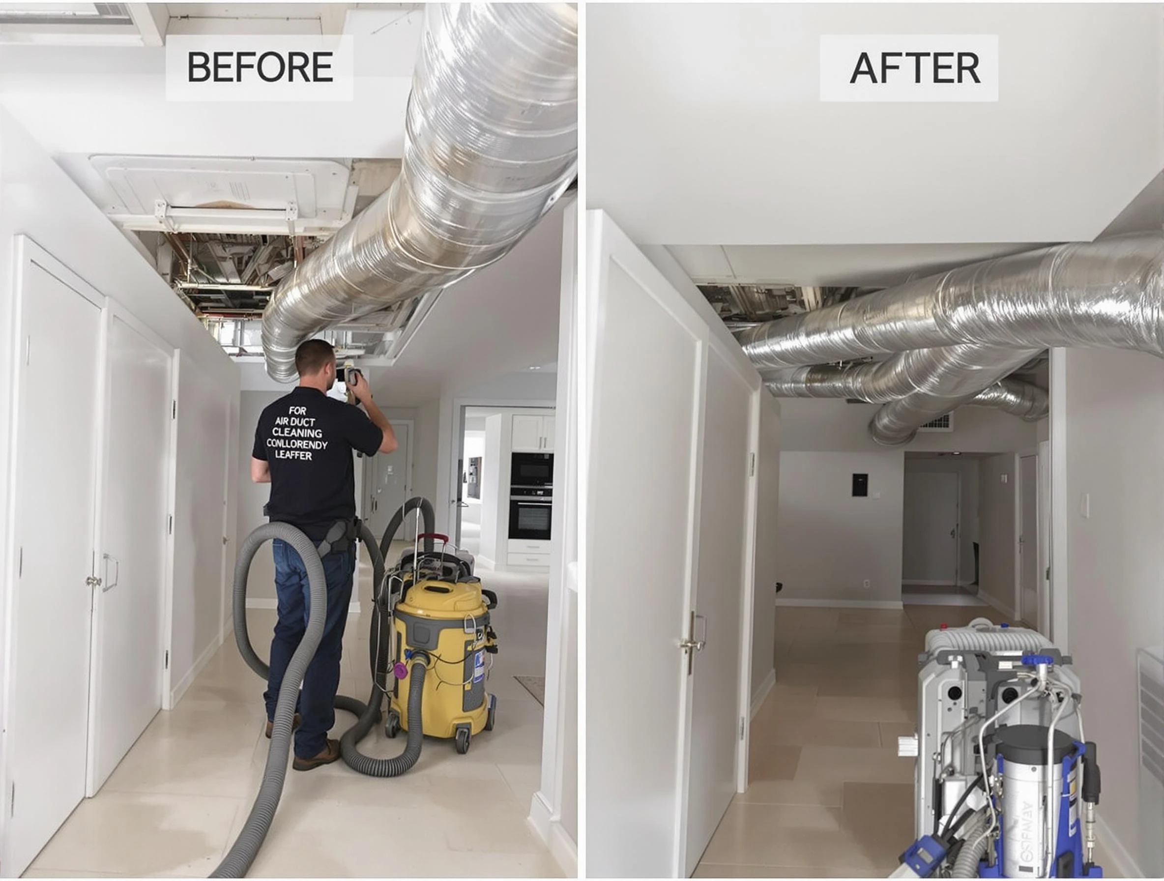 Bellwood Air Duct Cleaning professional performing thorough air duct cleaning in Bellwood