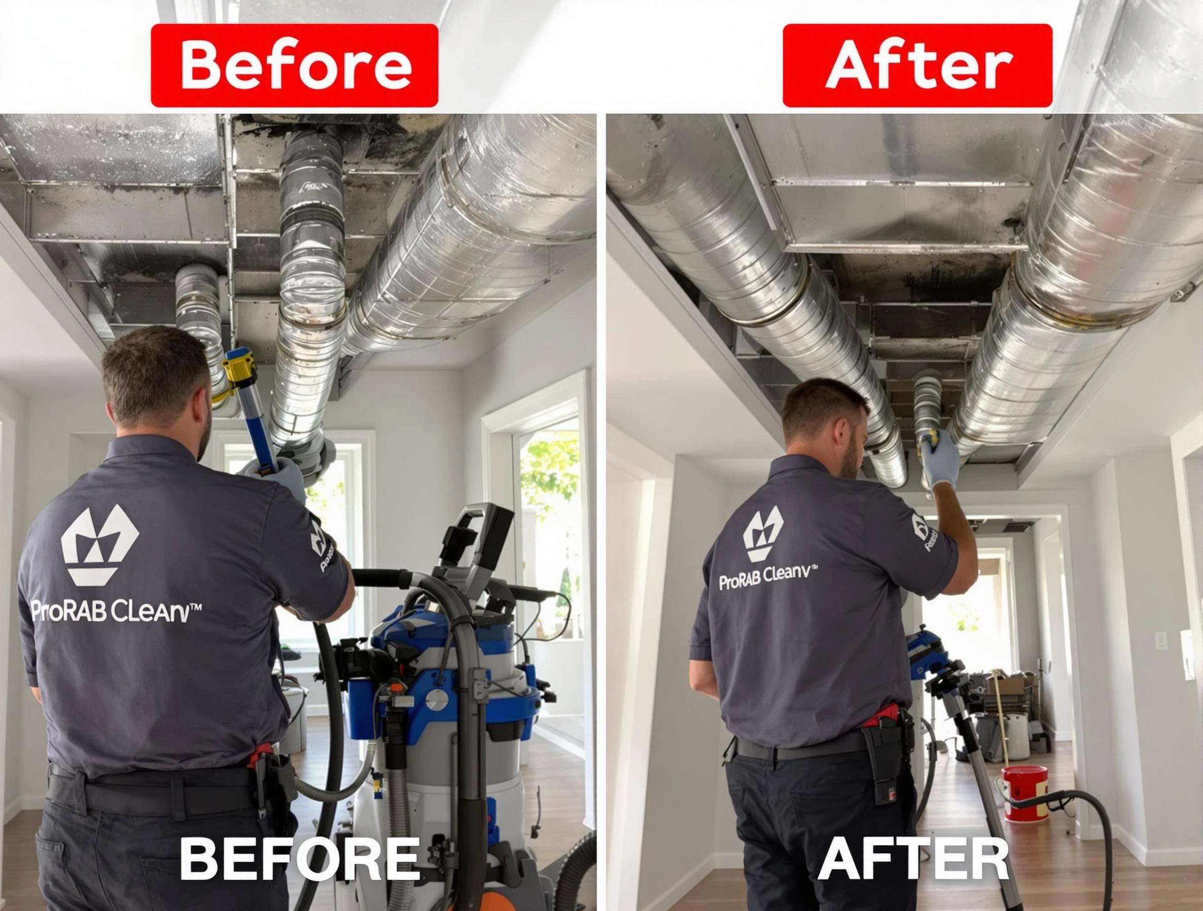 Bellwood Air Duct Cleaning expert performing thorough residential duct cleaning in a Bellwood home